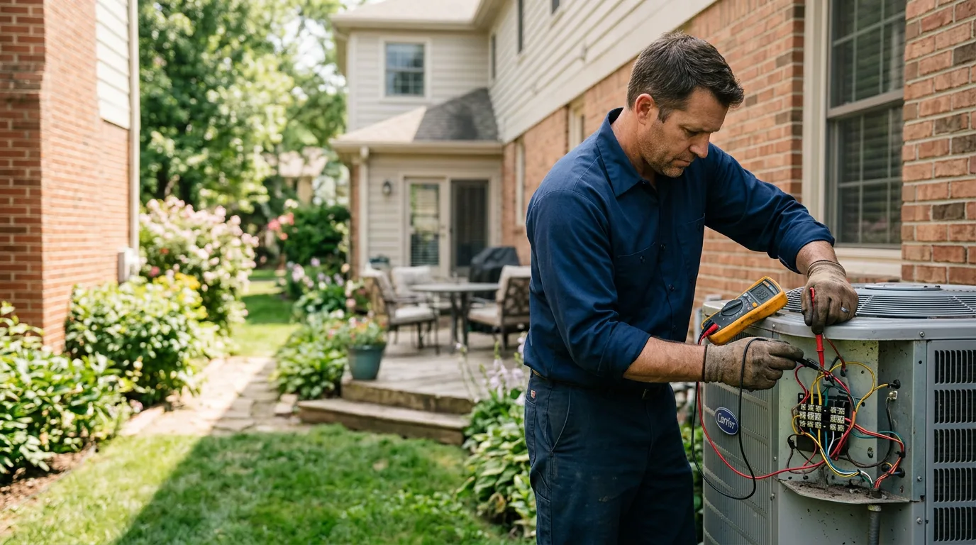 HVAC technician working near Hampton, KY